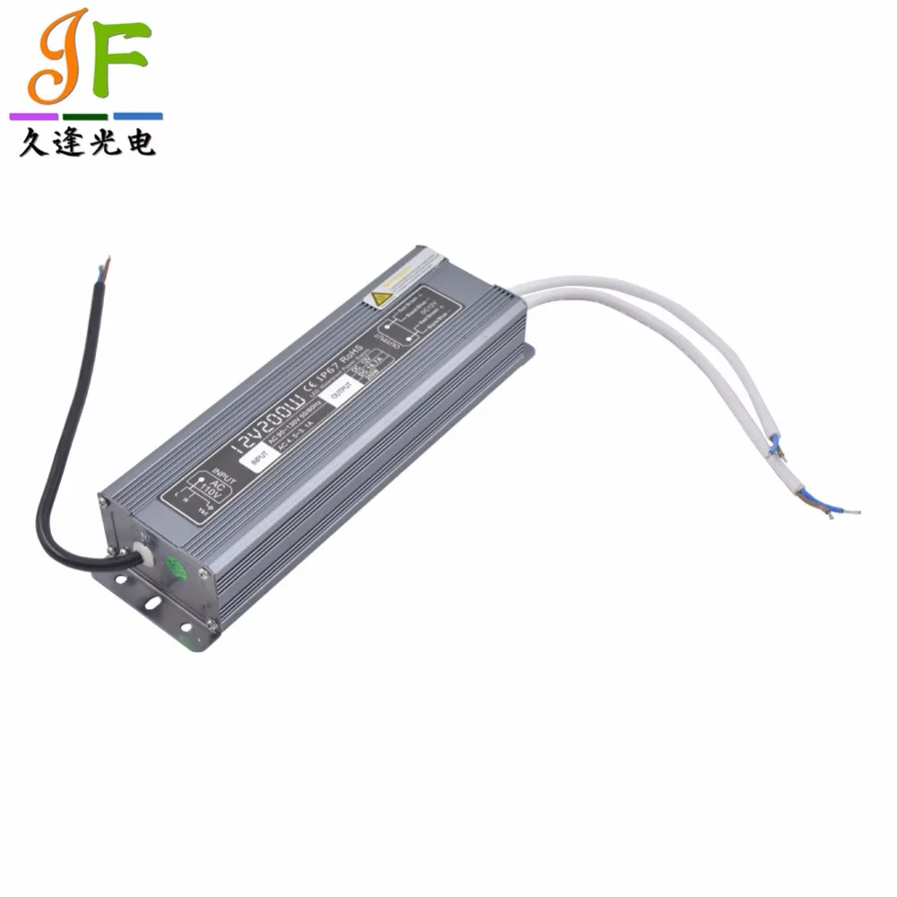 1 шт. AC90 ~ 130 в/170 250 В до DC12V 200 Вт 16.6A IP67 Водонепроницаемый Светодиодный драйвер