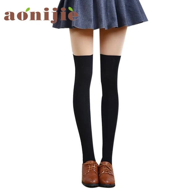 2017 женские Сексуальные Гольфы выше колена зимние теплые для девушек спорта