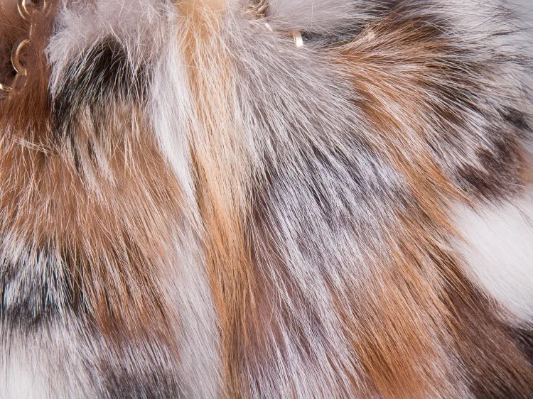 New Brand Girls Women Fashion Handbags Real Fur women Tote Bags Large Capacity Fox fur Chian Shoulder BagsTravel Bags 302