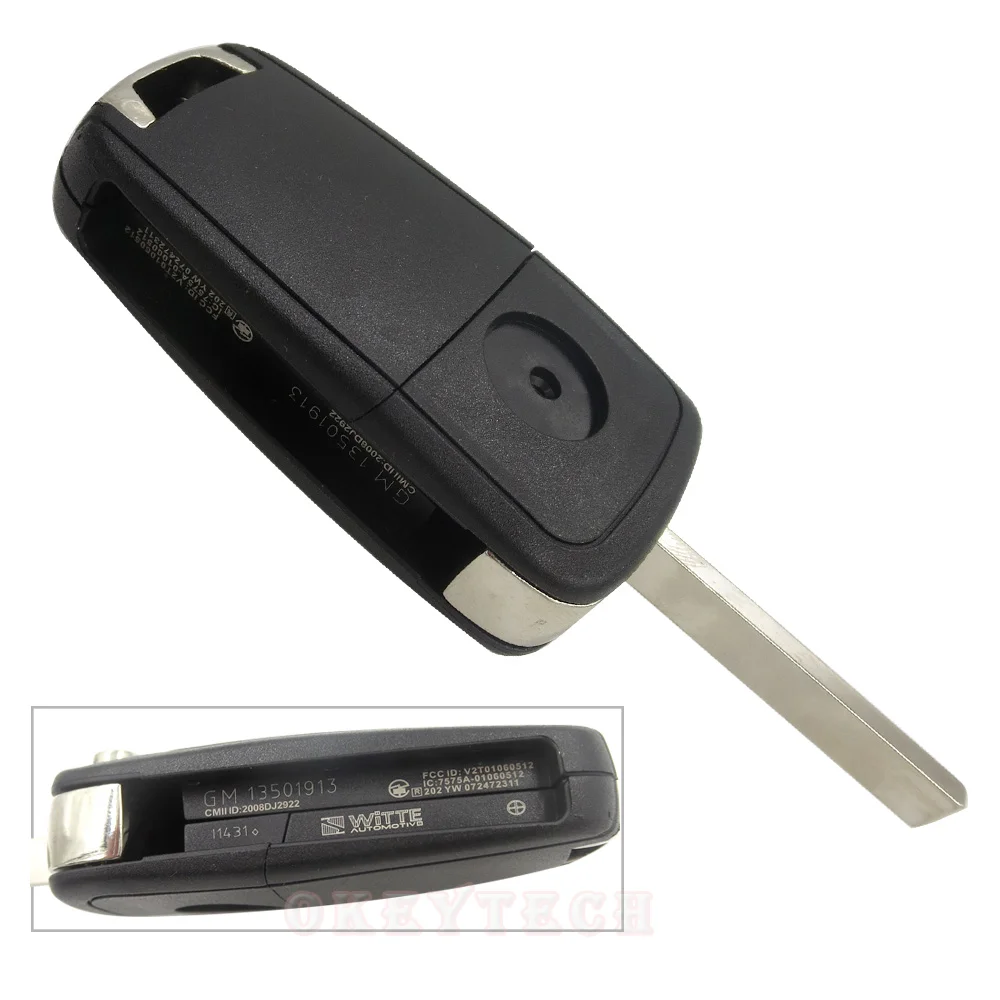 Складной чехол OkeyTech для автомобильного ключа-брелка Opel Vauxhall Insignia Astra Zafira Сменный