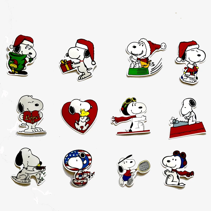 62 шт. Карманный чехол для телефона Snoopy, Дорожный Чехол для компьютера, холодильника, скейтборда, мотоцикла, супер забавная наклейка с граффити из мультфильма для детей
