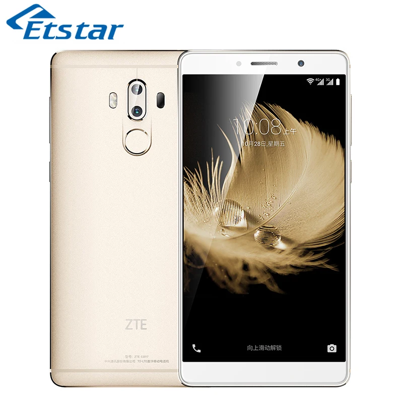 Original ZTE Axon 7 Max 6.0 Inch Mobile Phone Snapdragon 625 Octa Core 4GB RAM 64GB ROM Dual 13.0MP Rear Camera 4100mAh Battery | Мобильные