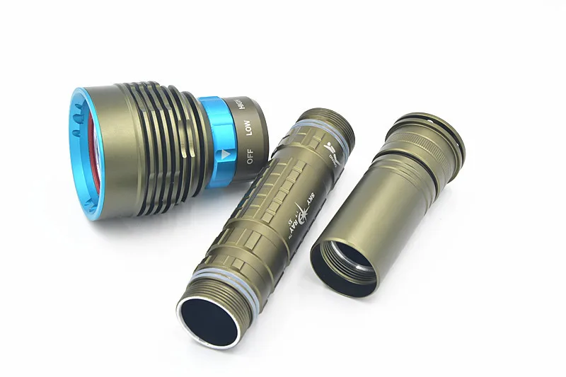14000lm 7x XM L L2 LED 18650/26650 Дайвинг фонарик подводный 200 м лампа + 3x18650 батарея зарядное