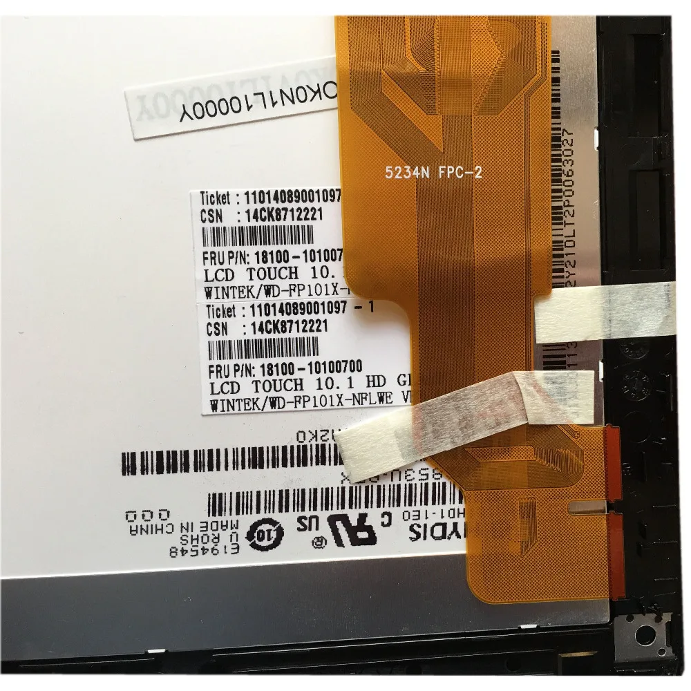 Для ASUS VivoTab RT TF600T TF600 5234N FPC 2 ЖК кодирующий преобразователь сенсорного экрана в