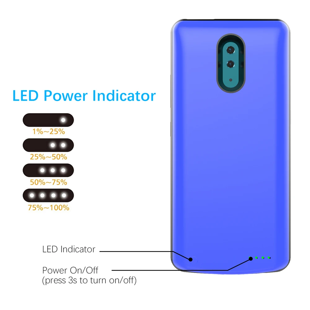 NTSPACE 6500 мАч зарядное устройство чехол s для OPPO Reno power Bank зарядный чехол внешний аккумулятор чехол power bank чехол для зарядного устройства