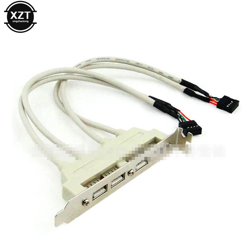1 шт. материнская плата 4 порта USB 2 0 до 9 контактов кронштейн удлинитель кабель для