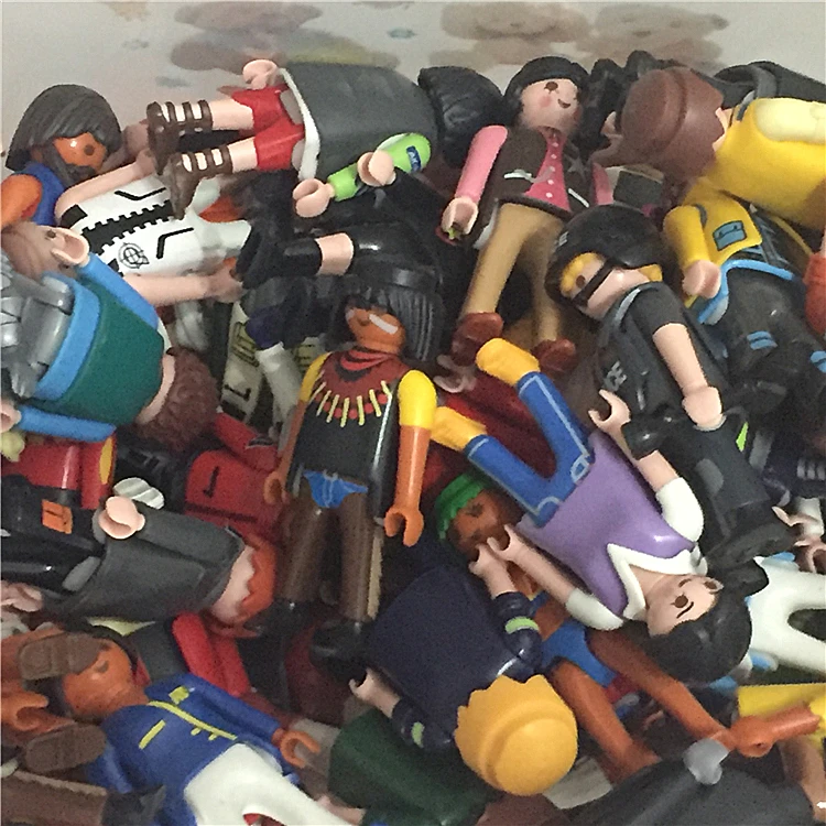 Оригинальные фигурки Playmobil игрушки полицейских пиратов принцесс случайно