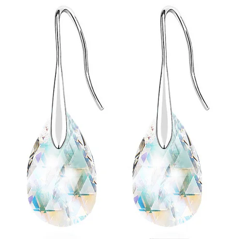 Женские серьги подвески с австрийскими кристаллами|tear drop|drop earringsearrings fashion |