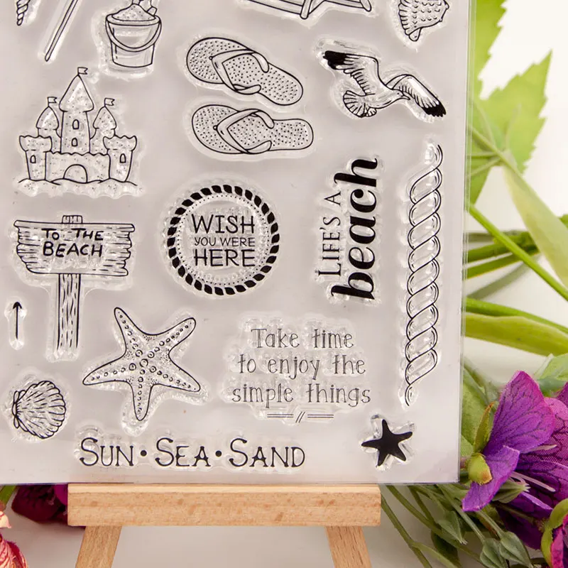 transparent clear stamps scrapbook DIY Photo card account rubber for scrapbooking 1425 | Канцтовары для офиса и дома