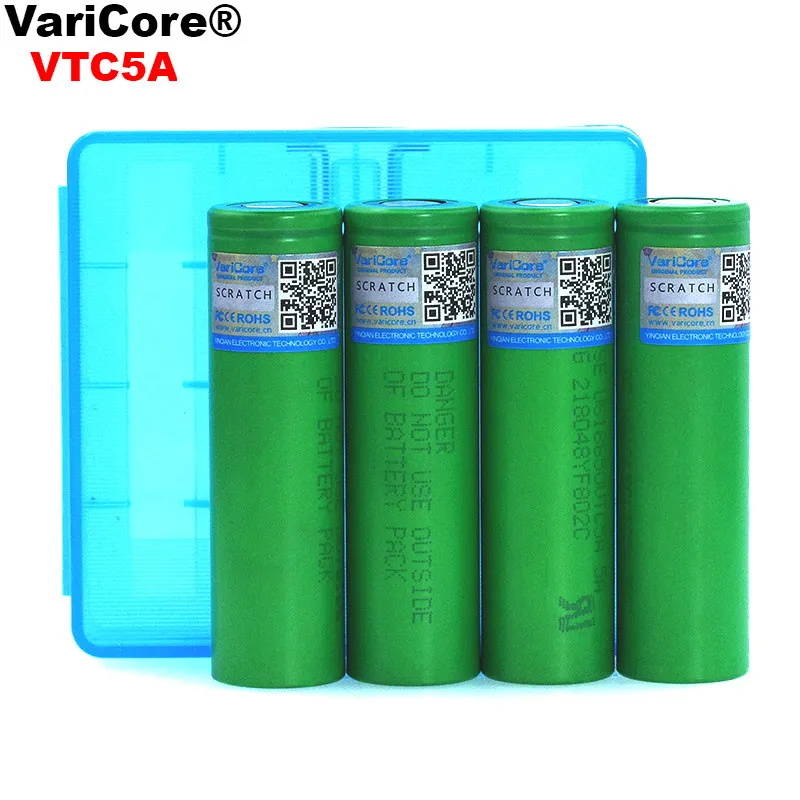 4 шт. литиевая батарея VariCore VTC5A 2600 мАч 18650 30 А разряд для электронных сигарет