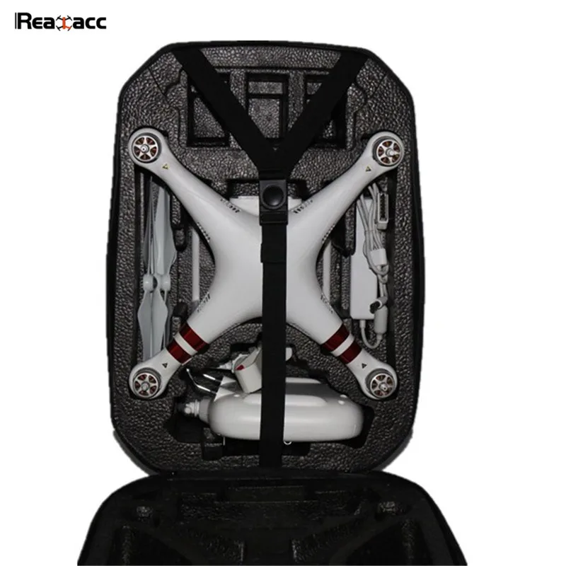 Original Realacc Hardshell Backpack Carrying Case Shoulder Bag Suitcase For Phantom 2 3 4 PRO RC Quadcopter Black | Игрушки и хобби