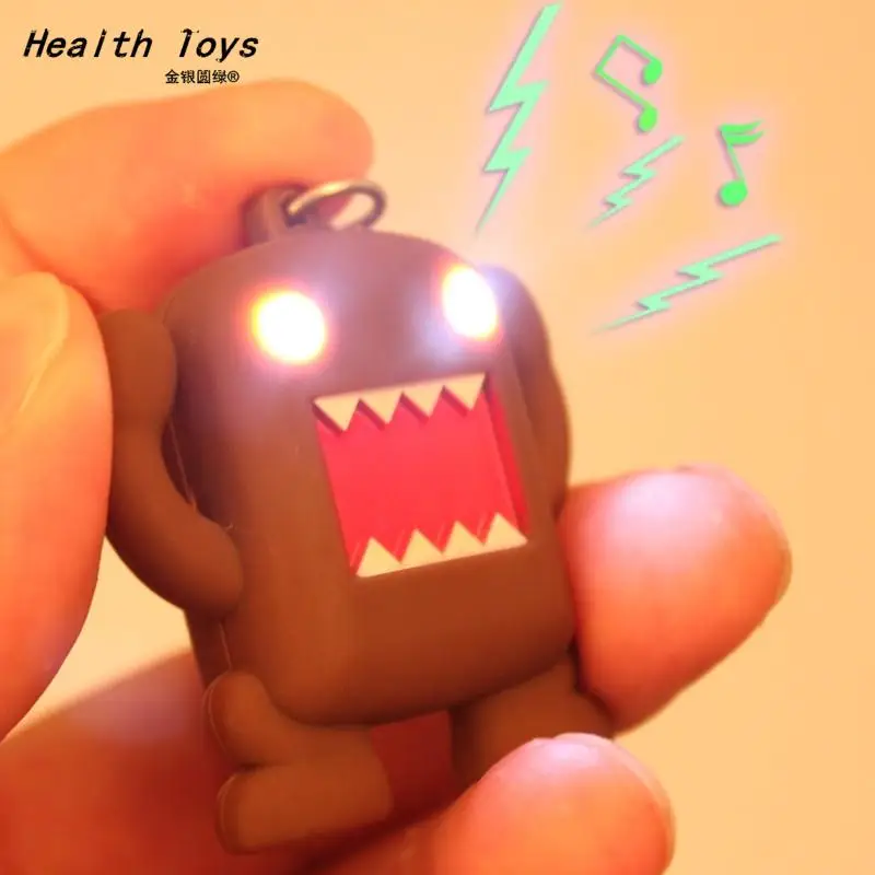 Так здорово! Ультра яркий светодиодный милый мини Domo kun фигурка игрушки фонарик