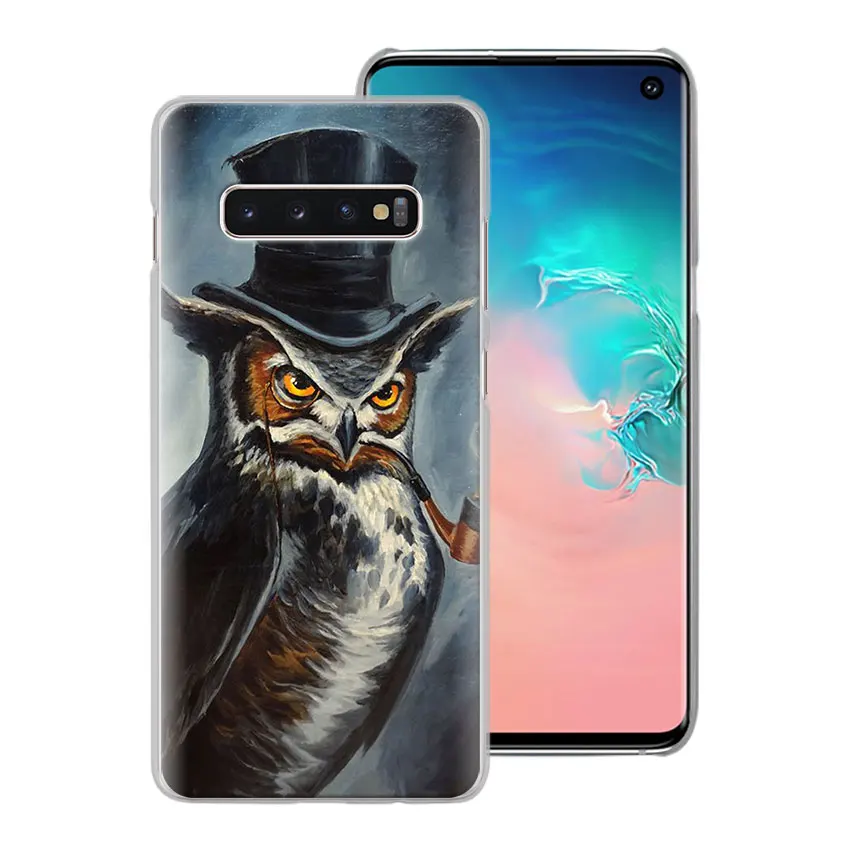 Чехол для телефона с изображением совы Samsung Galaxy S10e S10 S20 + Ultra S7 S8 S9 Plus Note 8 9 10 5G