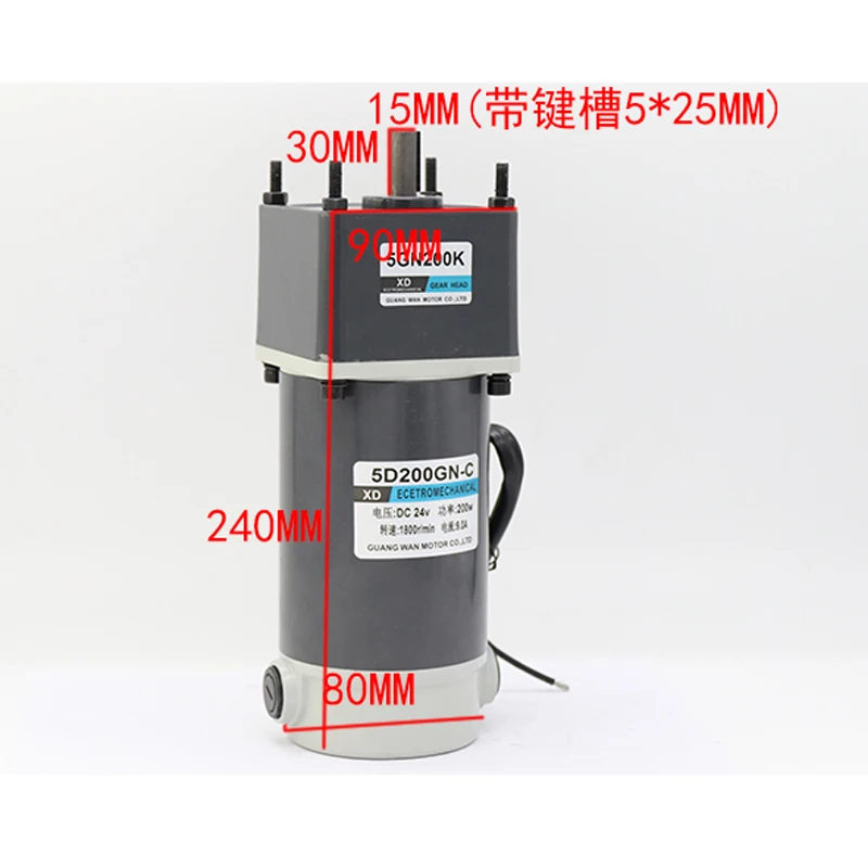 XD42GA775 DC 12 24v 10-600 R/min мотор-редуктор Высокая мощность высокий крутящий момент мотор