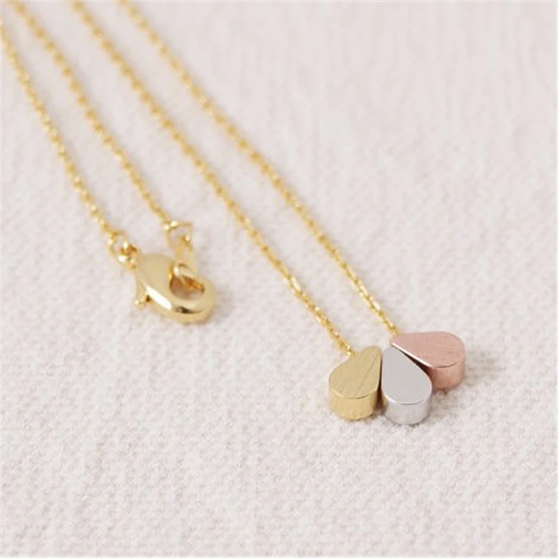 

Fashion three drops necklace necklace Color necklaces for women