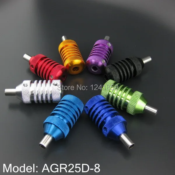 8 шт Новый Цветной алюминиевый сплав тату ручка с задней ручкой для пулемет