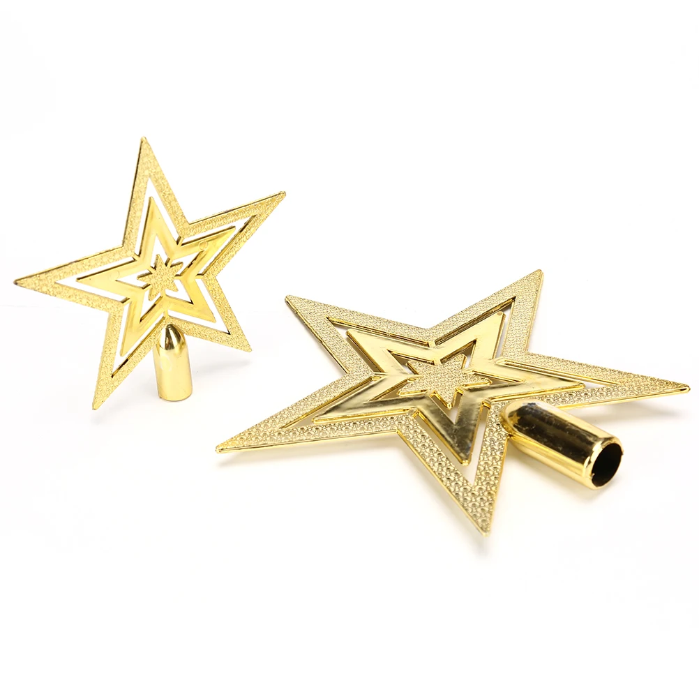 1 шт. Рождественская елка верхнее украшение звезда Топпер для дома Настольная