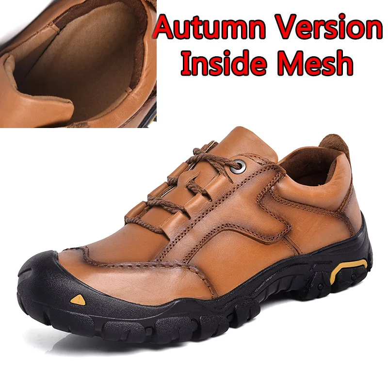Autumn Brown SURGUT/Брендовые мужские лоферы из натуральной кожи; модная повседневная обувь; Новинка года; Мужская дышащая обувь для вождения на плоской подошве; сезон осень-зима - Цвет: Autumn Brown