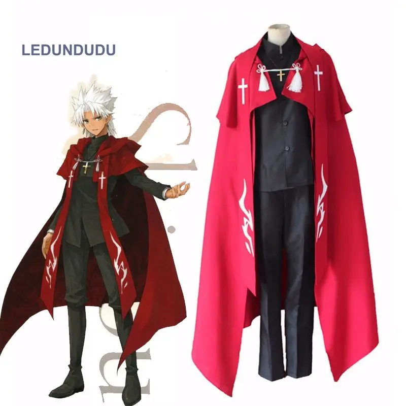 

Hot Anime Fate Grand Order Cosplay Amakusa Shirou Tokisada Uniform Fate Apocrypha Shirou Kotomine Men Fancy Party Outfit set