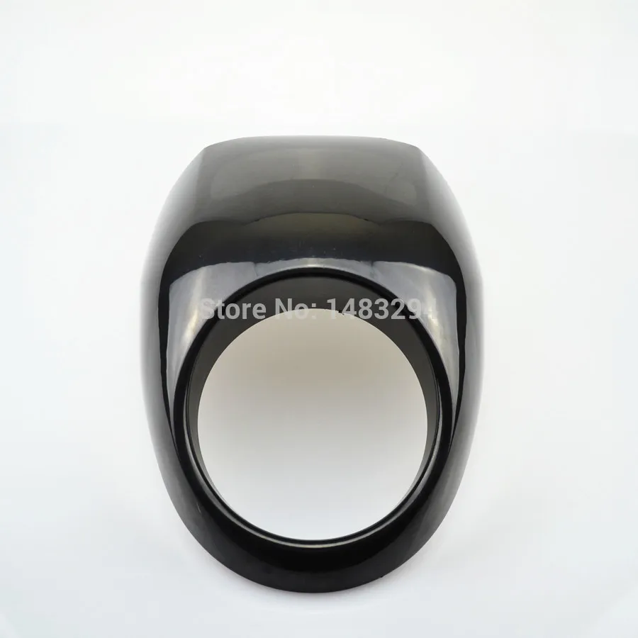 Черная защитная маска для передней вилки фары подходит HD Sportster Dyna FX/XL 883 883L|front