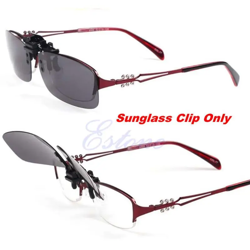 

Driving Glasses Polarized Day Night Vision Clip-on Flip-up Lens Sunglasses