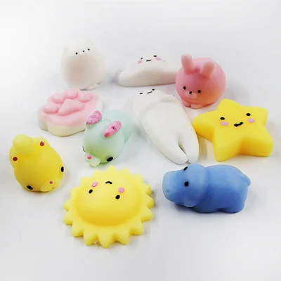 10/20 Вт, 30 Вт/40 шт. мягкие игрушки Мини Животные уплотнения распаковки ручной сожмите умный мягкий ручной зажим для мобильного телефона с ремешком для детей подарки игрушки - Цвет: 10pcs style3