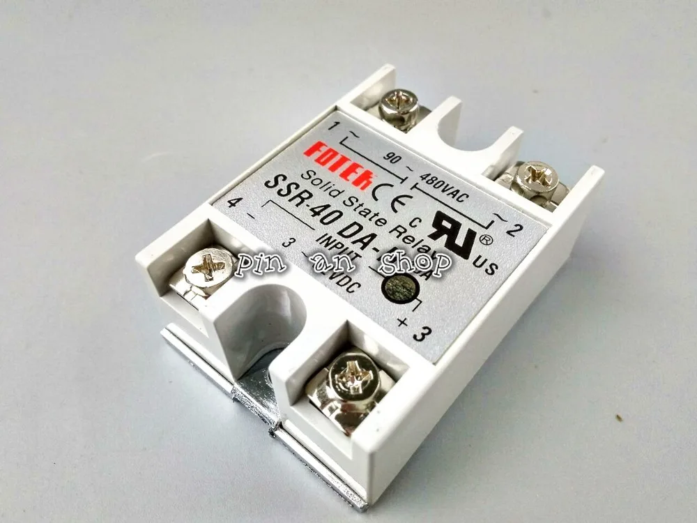 SSR 40 DA H DC AC твердотельное реле 40A 3 32V / 90 480V w теплоотвод|relay ssr 40a|ssr 40asolid state relay |