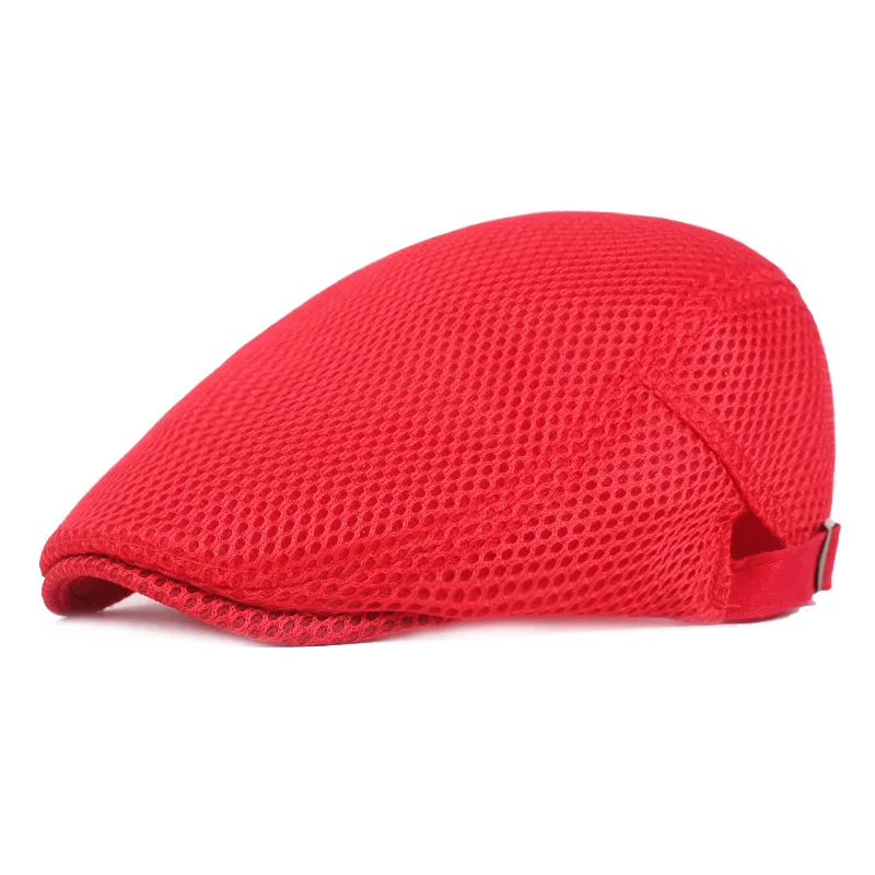 

Fashion Summer Mesh Beret Hats for Men Women High Quality Casual Unisex Denim Beret Caps OutDoors Flat Cap