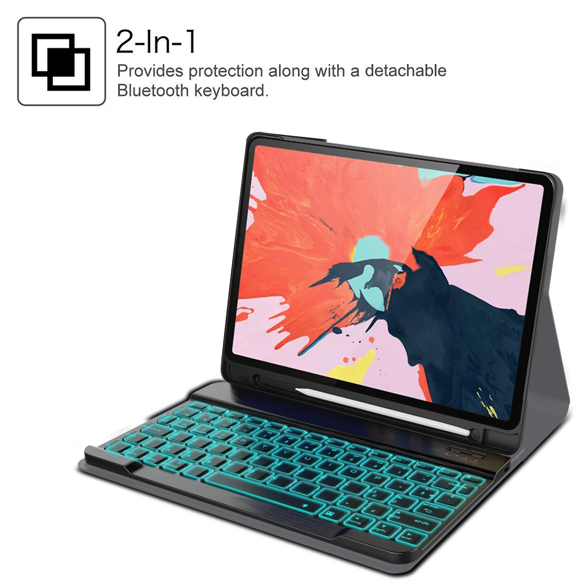 Для iPad Pro 11 чехол французский Bluetooth подсветка клавиатура кожаный чехол для iPad Pro 11 дюймов Чехол Флип подставка держатель ручки