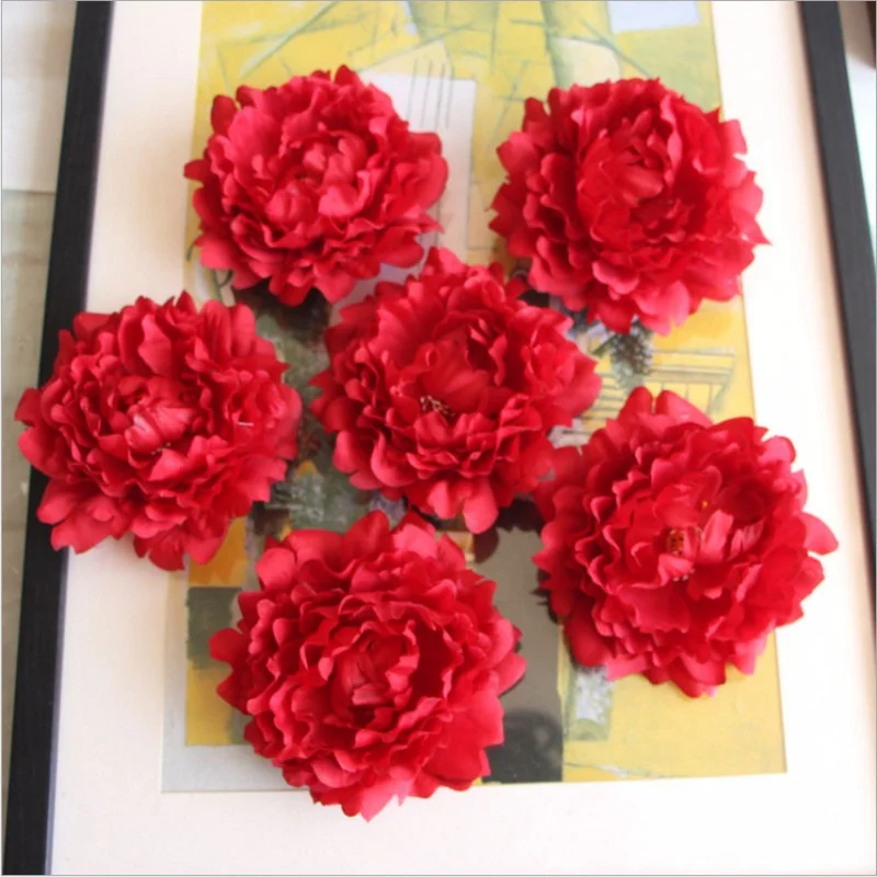 5 шт. искусственные большие шелковые цветы пиона 14 см|flowers for|fake flowersflower for wedding |