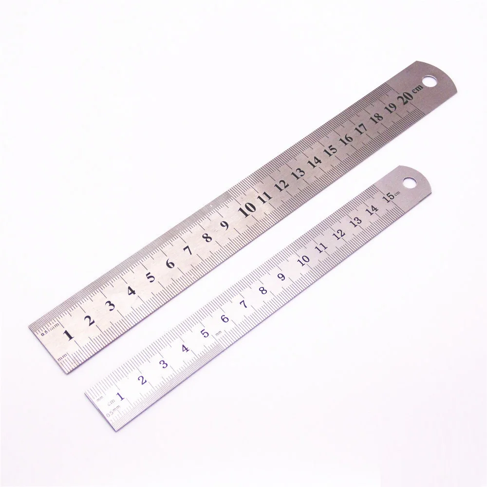 

Sewing Foot Sewing 15cm 20cm 30cm Stainless Steel Metal Straight Ruler Ruler Tool Precision Double Sided Measuring Tool