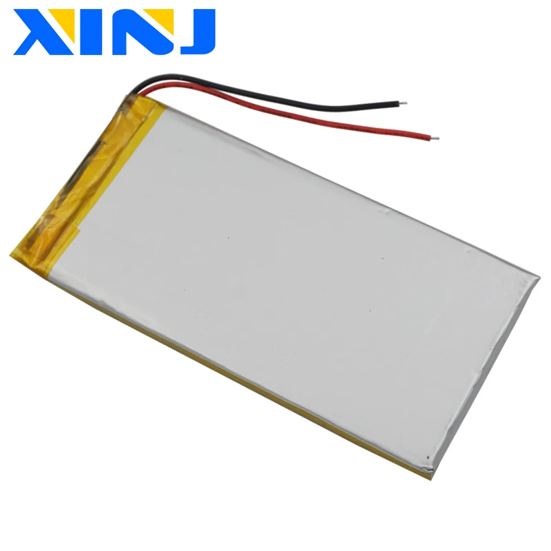 XINJ 3 7 V 3000mAh литиевый полимерный аккумулятор 2pin 1 0/1 25/1 5/2 0/2 54 мм разъем для GPS Sat Nav PDA