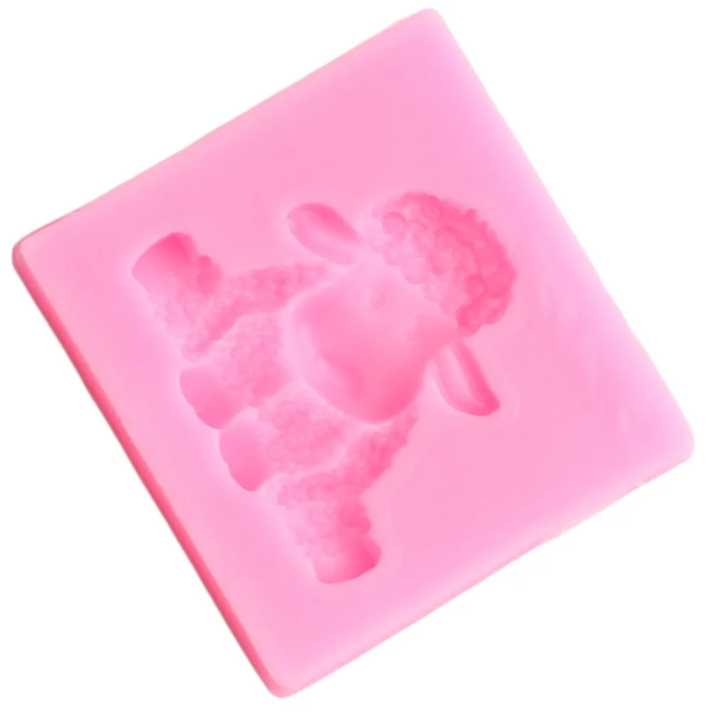 Силиконовая 3D форма в виде овцы формы животных для помадки сделай сам вечерние