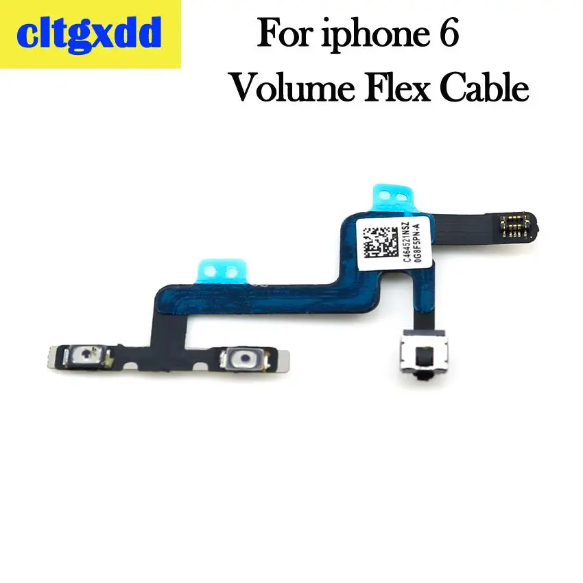 Cltgxdd для iPhone 4, 4S, 5, 5S, 5C, 6, 6S Plus кнопка регулировки громкости источник энергии переключатель на кнопку выключения ключ гибкий кабель, сменные детали