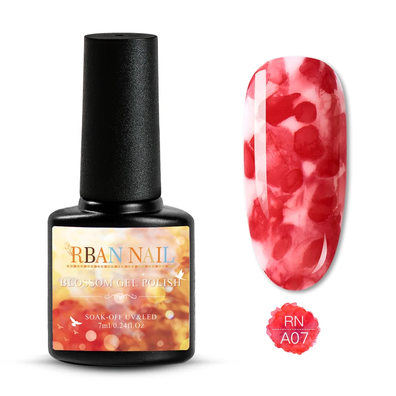Z162 RBAN NAIL DIY акварельный лак для ногтей цветок гель Полупостоянный УФ лампа замачиваемый гель для ногтей Декор лак для нейл-арта маникюрный салон - Цвет: Z162