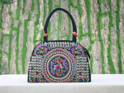 Мода вышивка Для женщин Сумки! NiceFloral леди плечо и сумки на многофункциональный