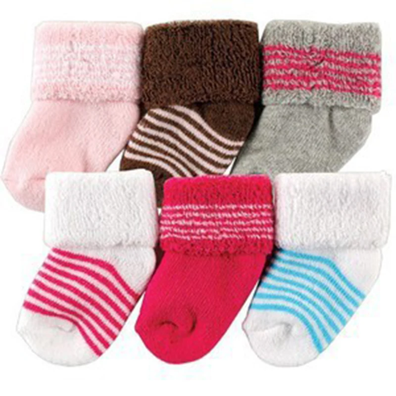 2017 New Style 6 Pcs/lot Baby Socks Girl Newborn 0-3 M Warm Winter Infant Fashion Styles | Детская одежда и обувь