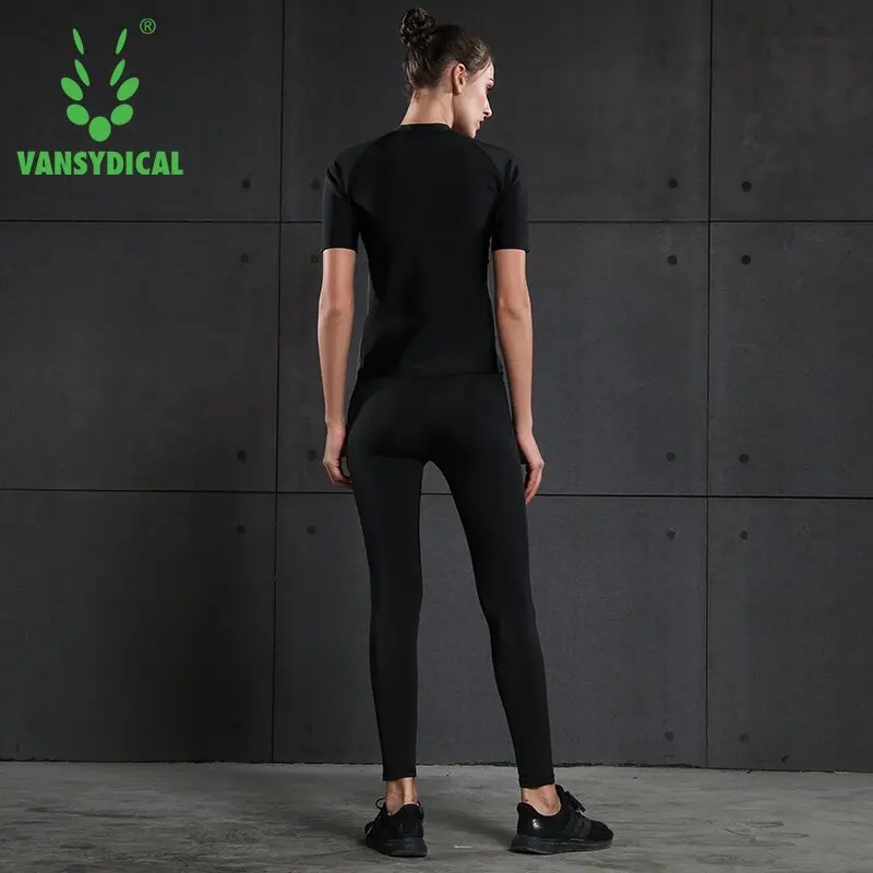 Женские спортивные костюмы Vansydical для фитнеса Шейперы похудения бега и йоги