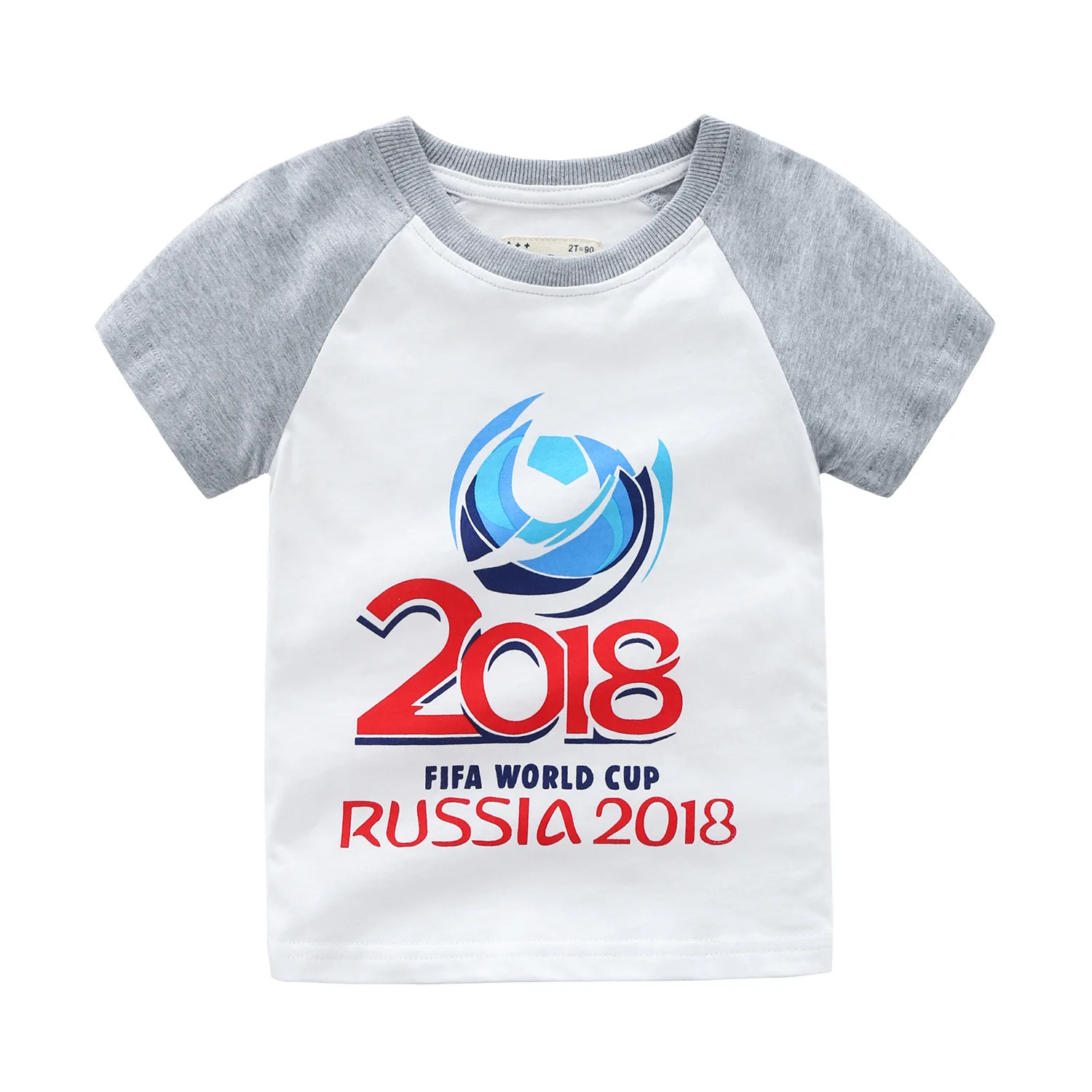 2018 Детская футболка с короткими рукавами Кубок мира по России хлопковые футболки