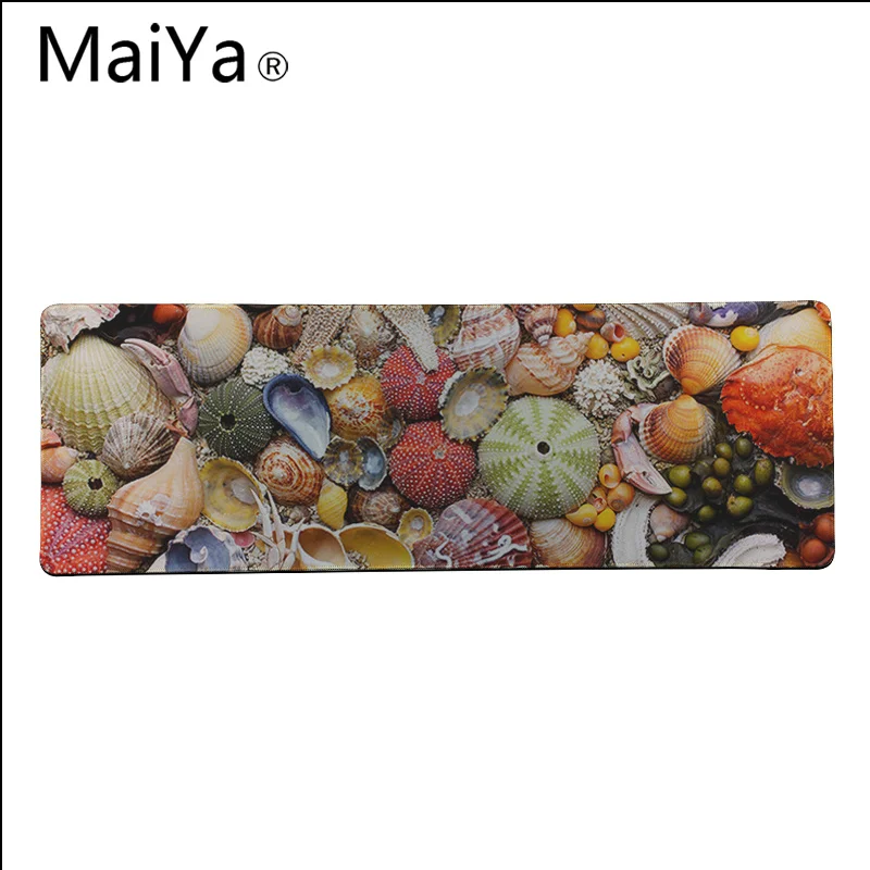 Высококачественный резиновый игровой коврик для мыши Maiya с морским пляжем