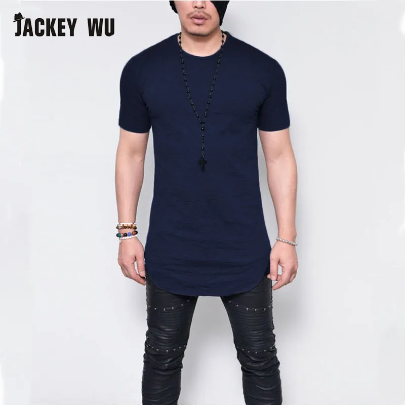 JACKEYWU бренд для мужчин футболка лето 2019 г. модное бамбуковое волокно дышащий
