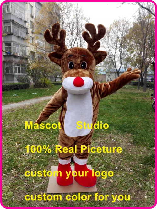 Спортивный Талисман Олень костюм Лося олень на заказ маскарадный аниме маскотт