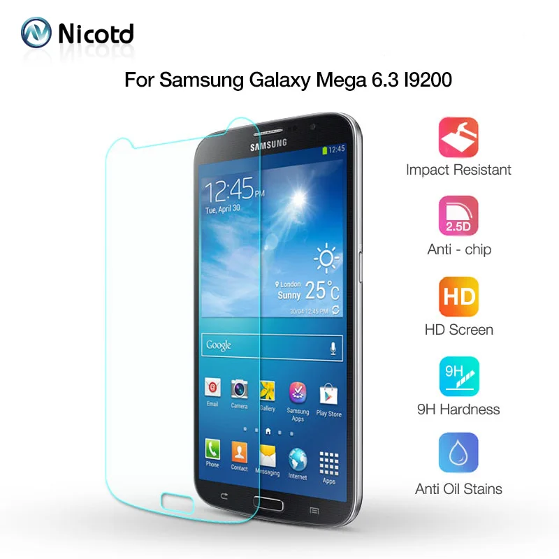 Закаленное стекло для Samsung Galaxy Mega 6 3 I9200 Защитная пленка стеклянная | Мобильные