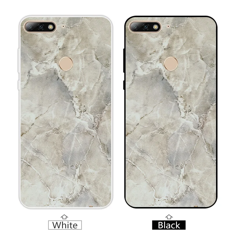 5.99 inch TPU for Huawei Y7 Prime 2018 Phone Fitted Stone Case Enjoy 8 / Nova 2 Lite Silicone Coque Capa Y72017 |