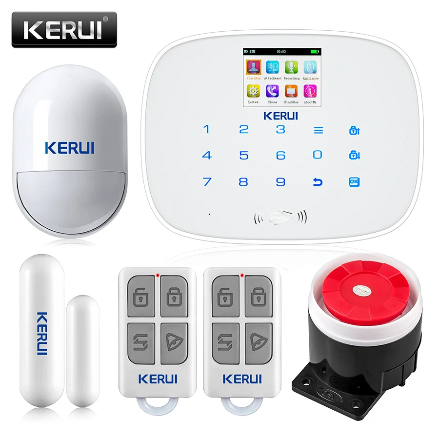 KERUI G19 беспроводная домашняя охранная сигнализация RFID GSM датчик движения Android IOS