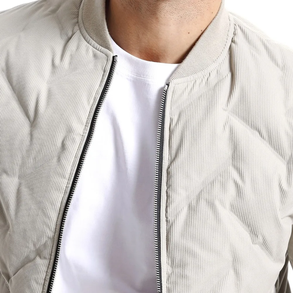 Мужской пуховик-бомбер SIMWOOD куртка на белом утином пухе 2019 бейсбольная