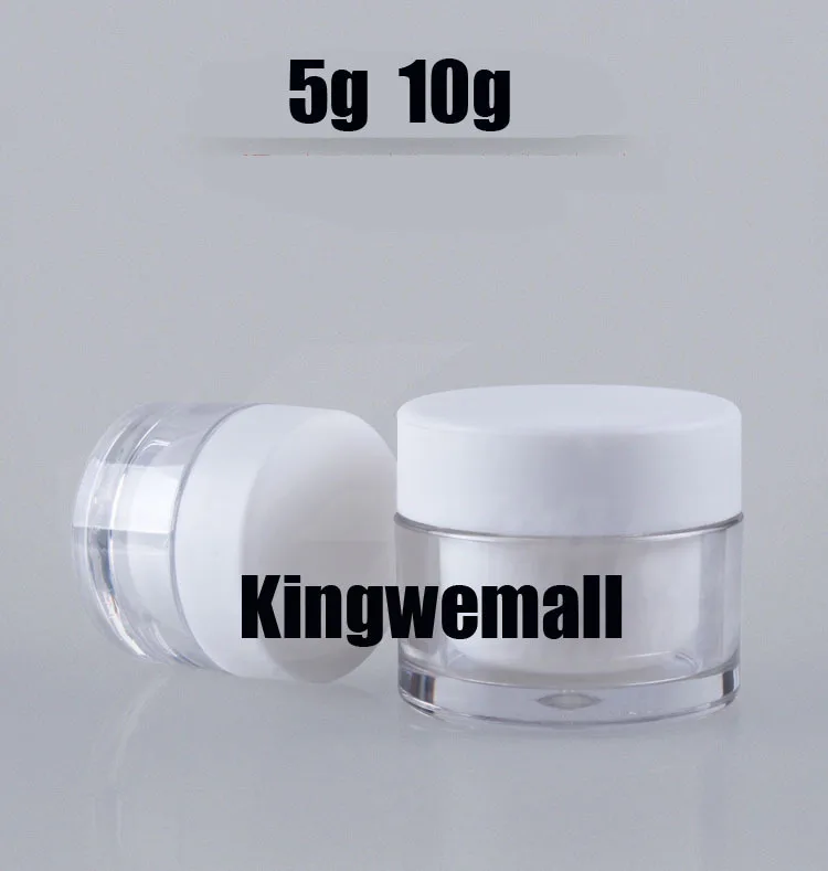 

10g empty cream sample jar,cosmetic container,plastic bottle,single wall display bottle, cosmetic packaging