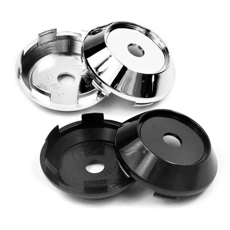 

20 Pcs/lot 68mm Silver & Black Alloy Wheel Center Cap Bases Auto Accessories for Rims