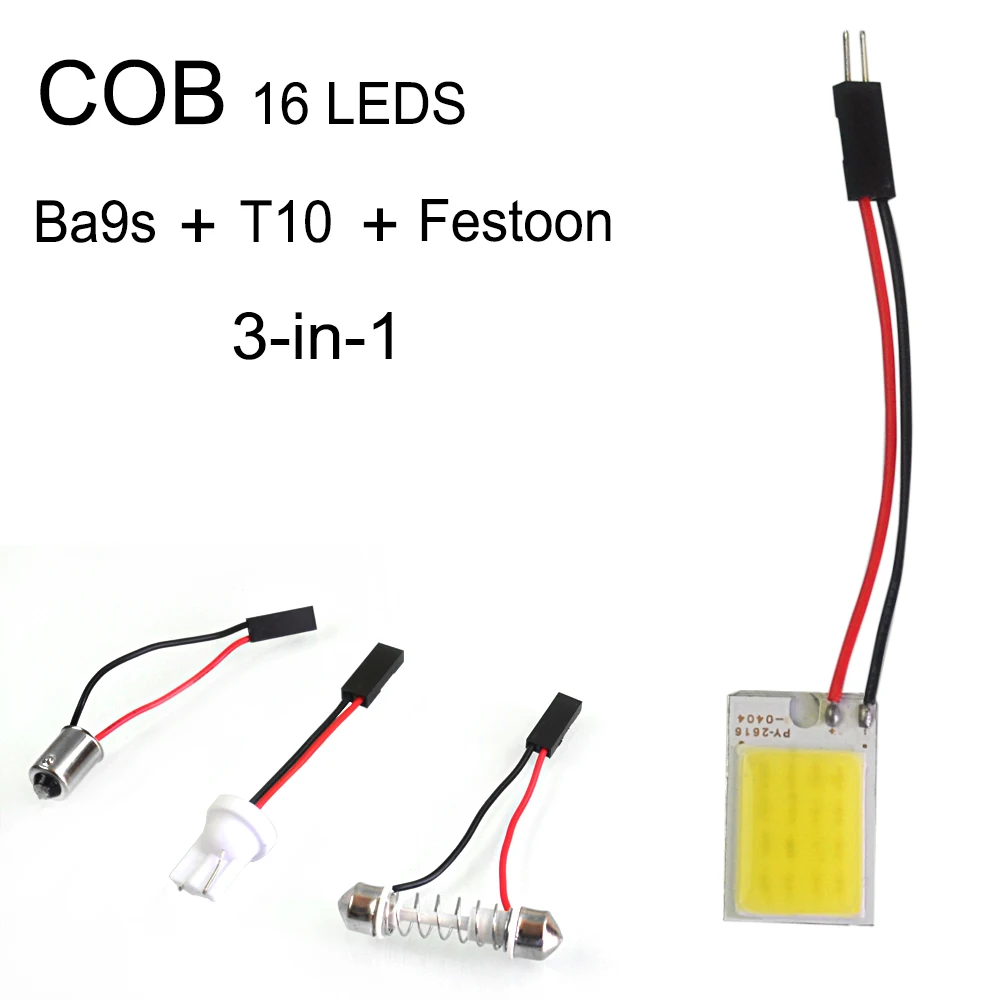 Высокое качество T10 COB 16 SMD светодиодный свет Панель авто Интерьер чтениt дорожной