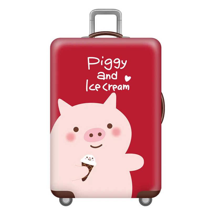 E Luggage Cover Новые защитные чехлы для багажа, эластичный Чехол для багажа, подходит для 18-32 дюймов, чехол Чехол для багажа, аксессуары для путешествий - Цвет: E Luggage Cover